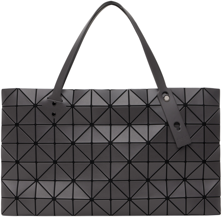 BAO BAO ISSEY MIYAKE: Gray Large Rock Matte Tote | SSENSE