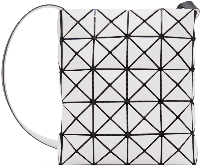 BAO BAO ISSEY MIYAKE GRAY PRISM MATTE SHOULDER BAG 