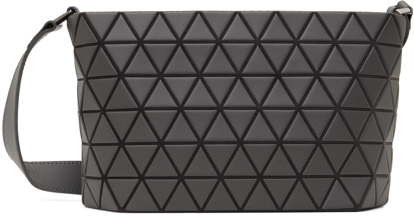 BAO BAO ISSEY MIYAKE: Gray Crystal Matte Shoulder Bag | SSENSE