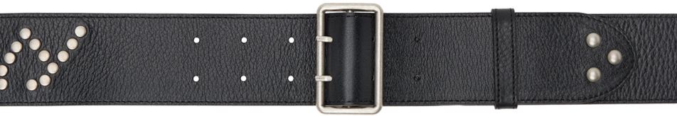 Black 'YY' Stud Belt