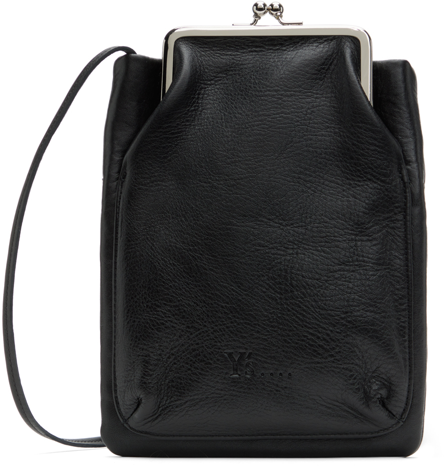 Black Clasp Pochette Bag