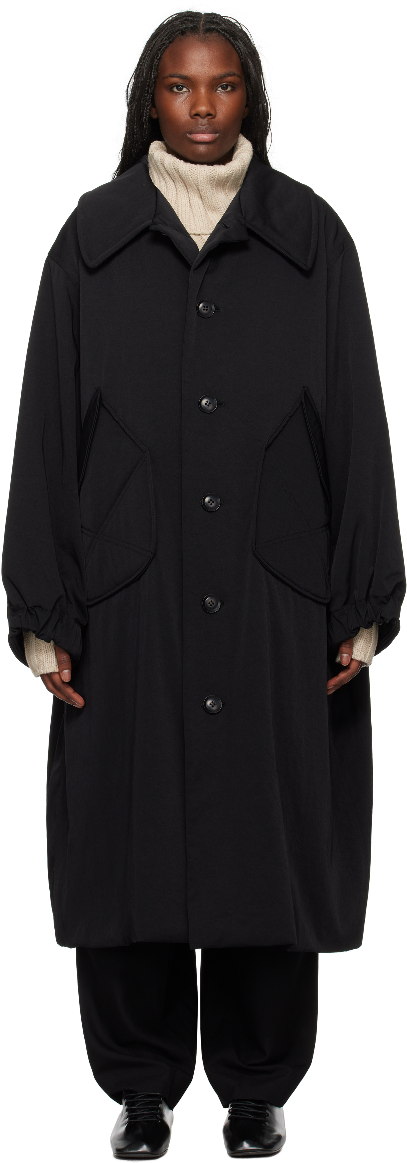 Black NY/ Big Pocket Coat