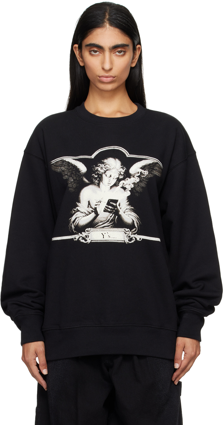 Black Angel Printed Sweatshirt