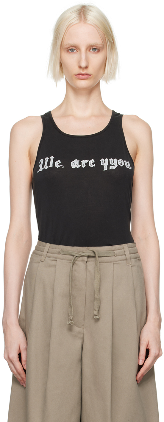 Shop Open Yy Black 'we Are Yyou' Tank Top