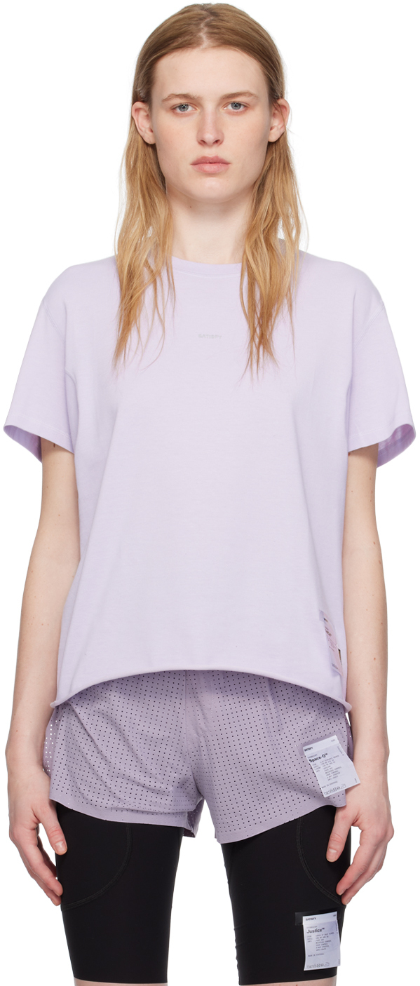 Shop Satisfy Purple Climb T-shirt In Lilac