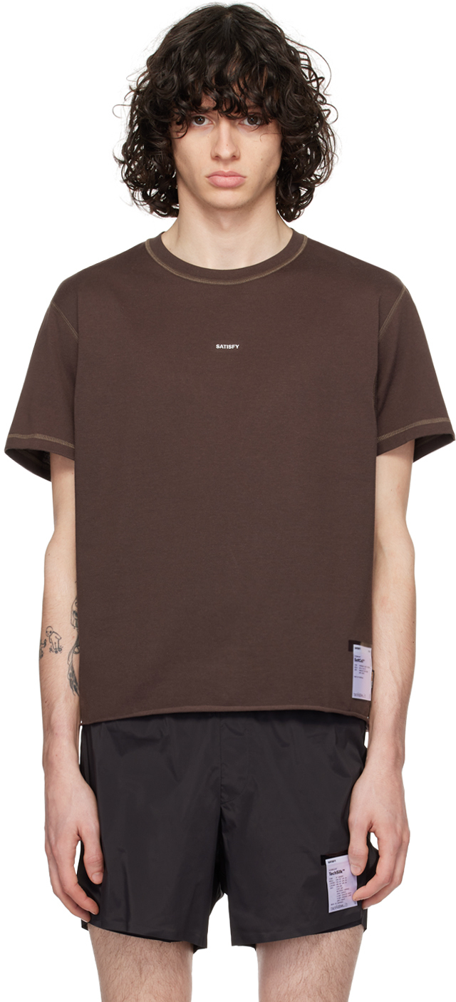Satisfy Softcell Cordura Climb Jersey T-shirt In Brown