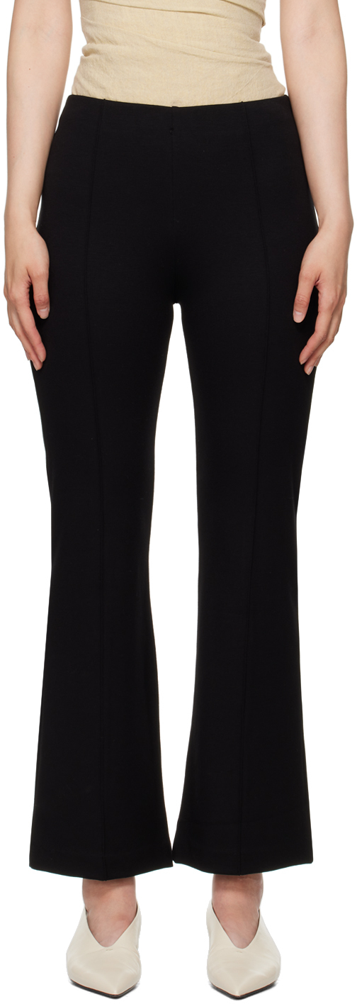 Shop Bite Black Flared Trousers In Black 0999