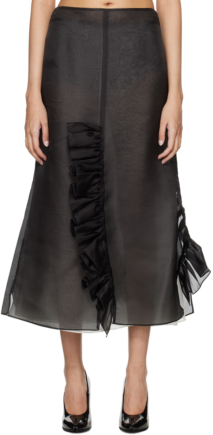 Shop Bite Black Radieux Midi Skirt In Black 0999