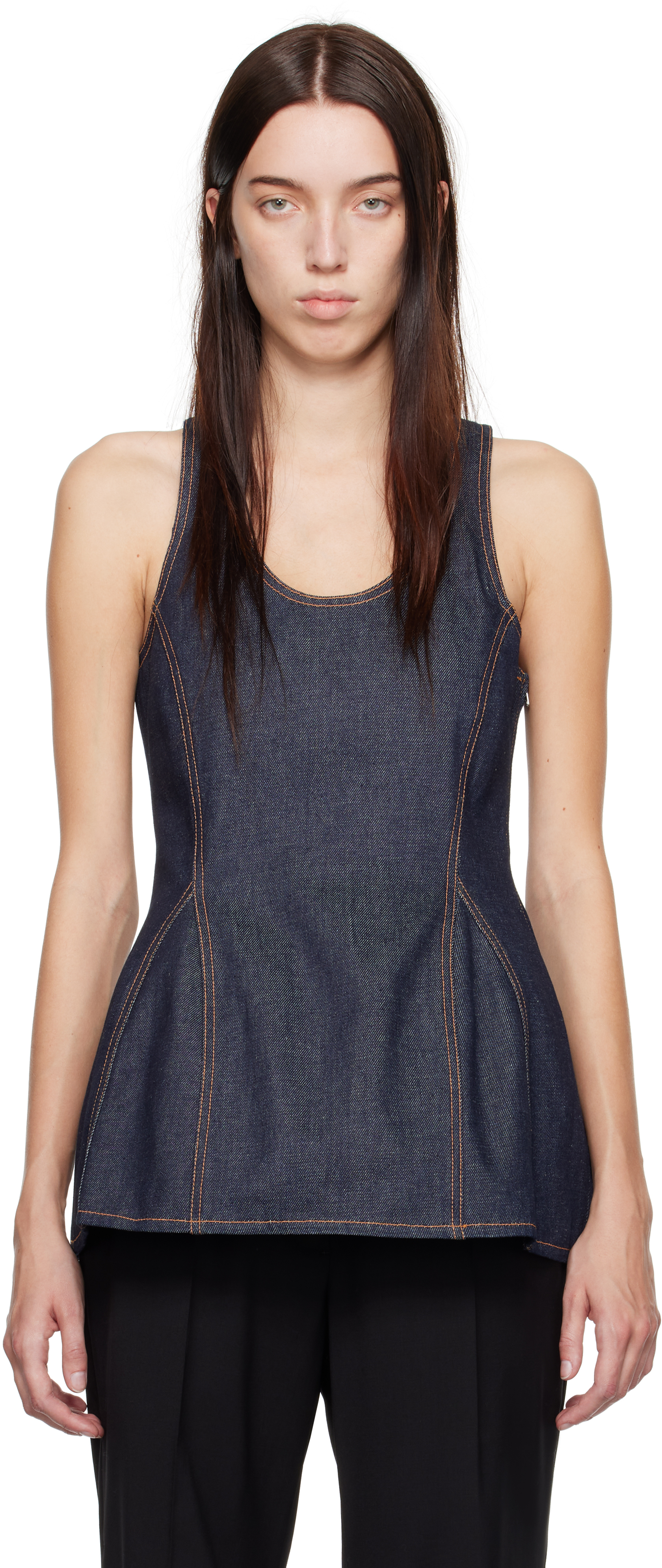 Blue Denim Tank Top