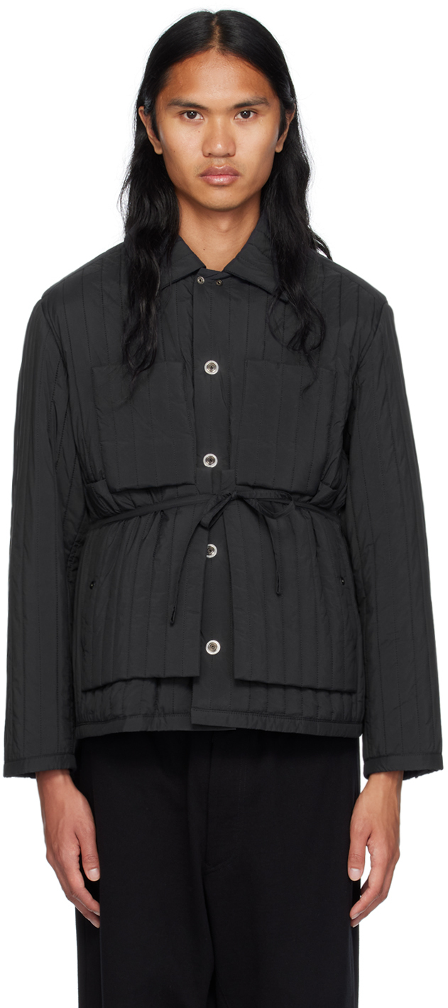 Shop Craig Green Black Quilted Worker Jacket