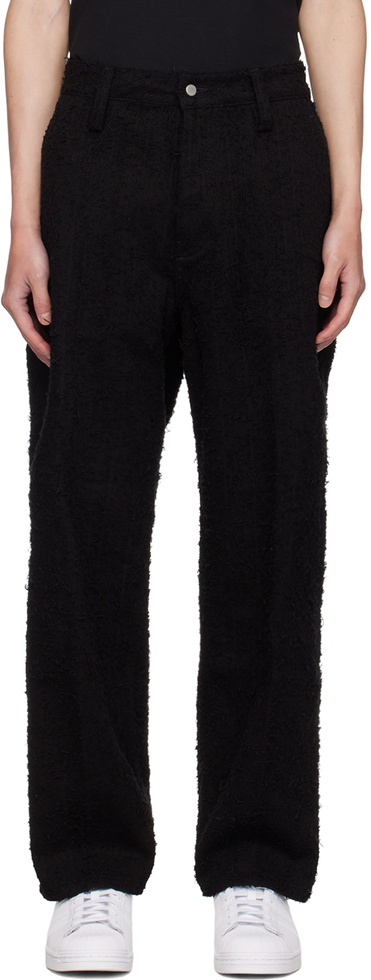 Shop Craig Green Black Towel Trousers