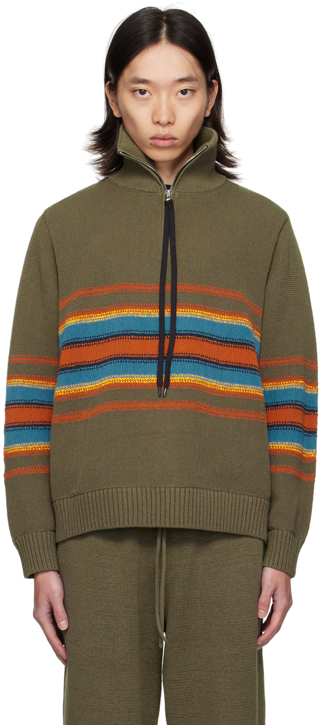 Shop Craig Green Brown Tape Sweater In Brown Multi