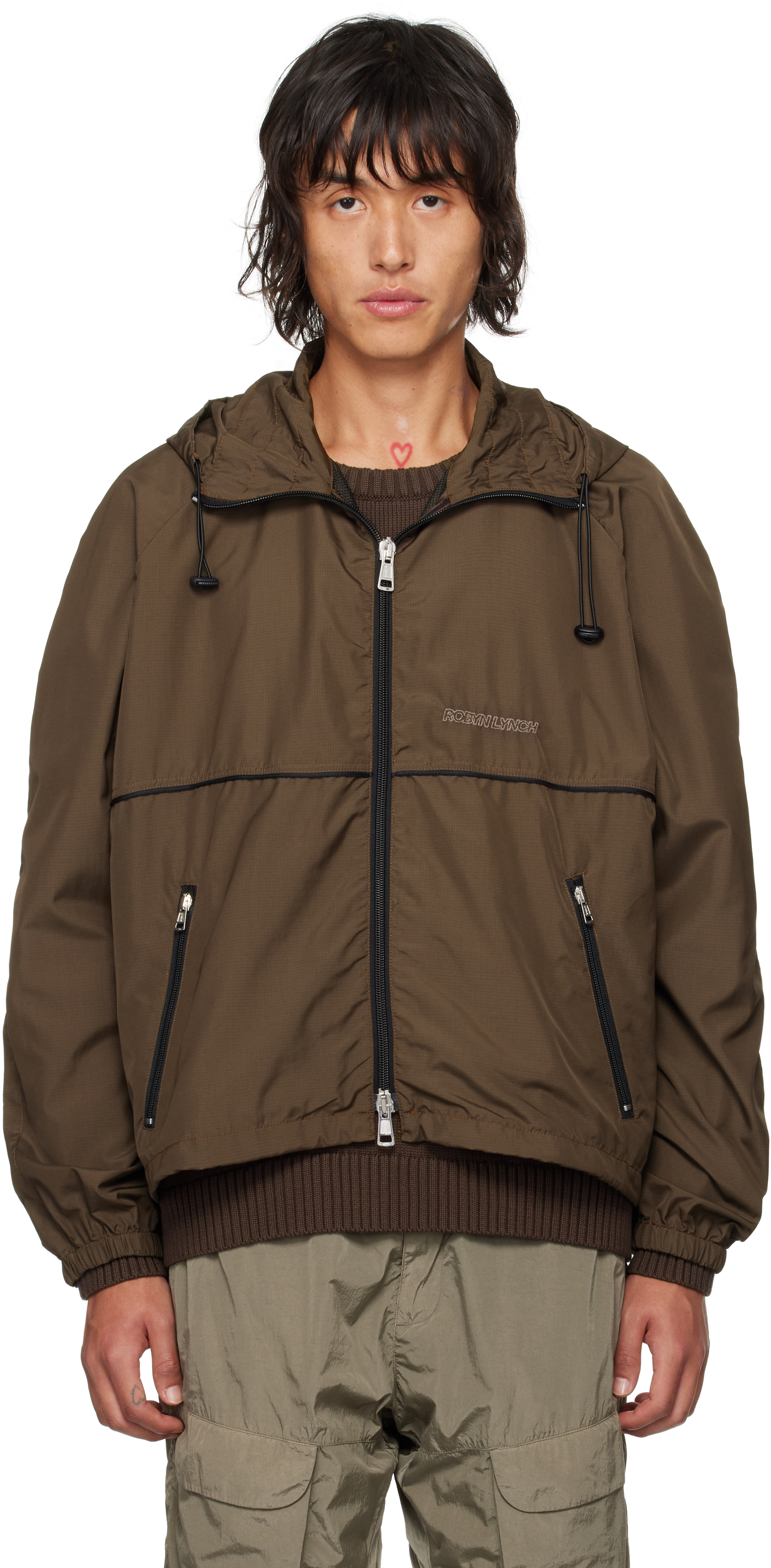 Brown Lightweight Recycled Nylon Jacket