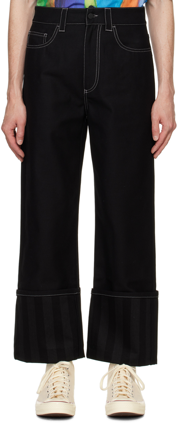 Shop Sunnei Black Bellidentro Jeans In 8075 Black/black Str