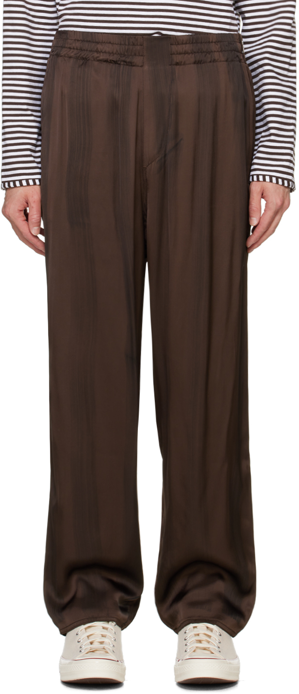 SUNNEI BROWN ELASTIC PANTS 