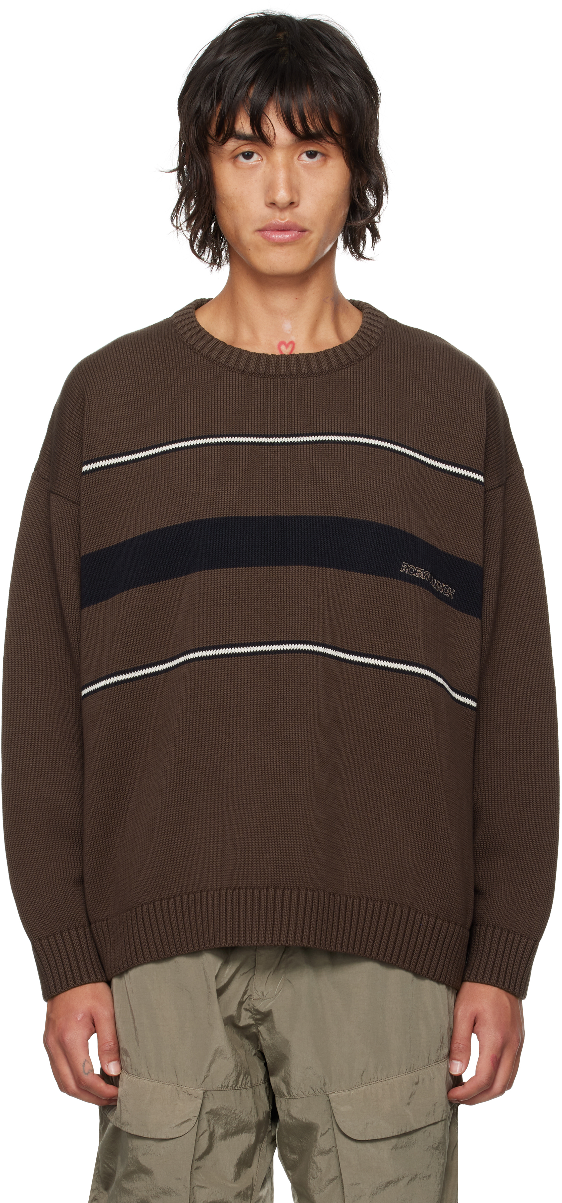 Brown Stripes Sweater