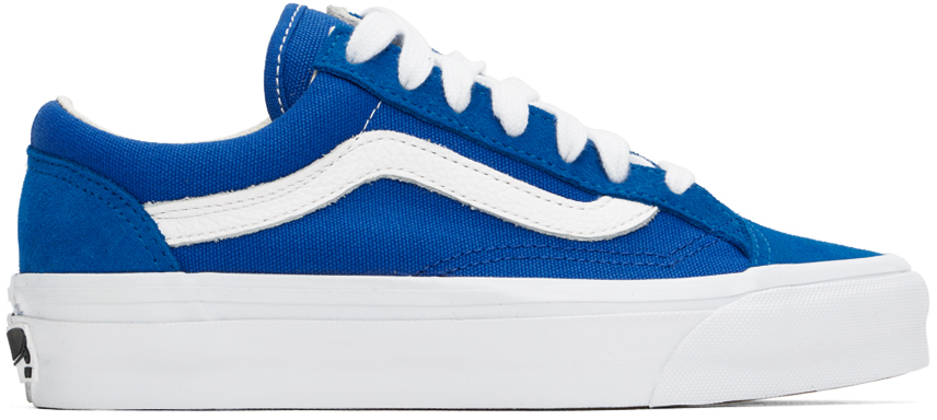 Shop Vans Blue Otw Old Skool Reissue 36 Sneakers In Blue/white