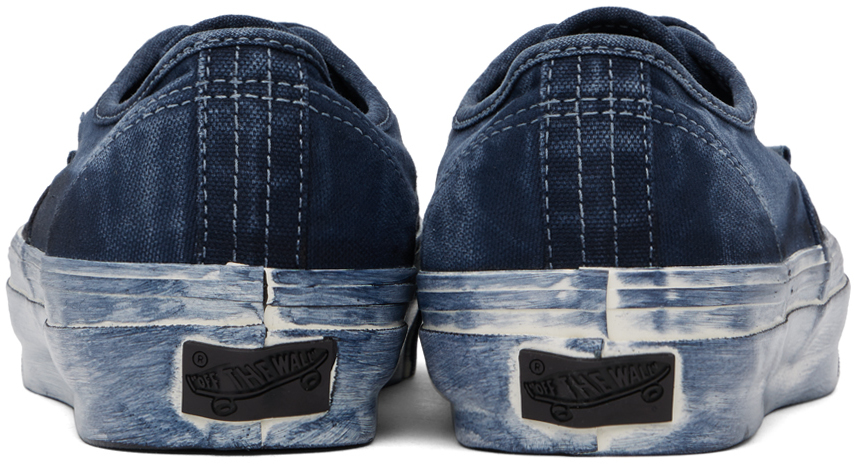 Vans Navy Authentic Sneakers In Lx Dip Dye Dress Blu