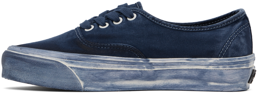 Vans Navy Authentic Sneakers In Lx Dip Dye Dress Blu