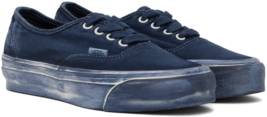 Vans Navy Authentic Sneakers In Lx Dip Dye Dress Blu
