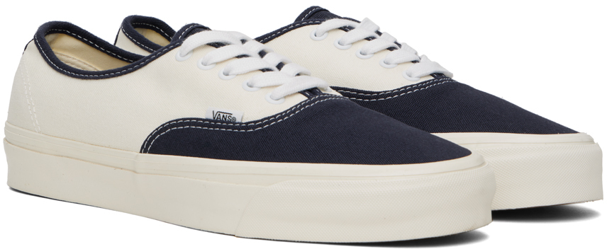 Vans Navy & White Premium Authentic 44 Sneakers In Lx Baritone Blue