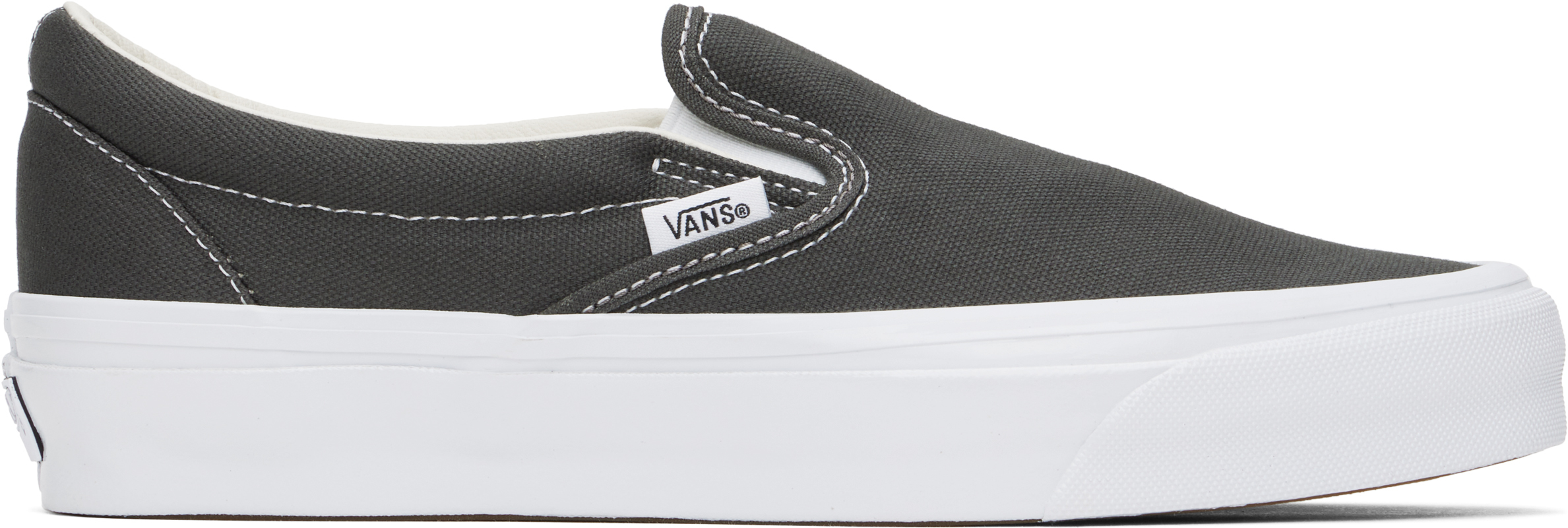 Gray canvas vans on sale