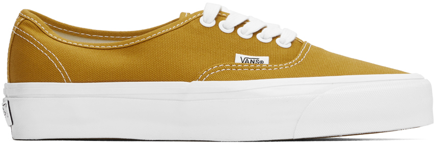 Shop Vans Yellow Premium Authentic 44 Sneakers In Harvest Gold