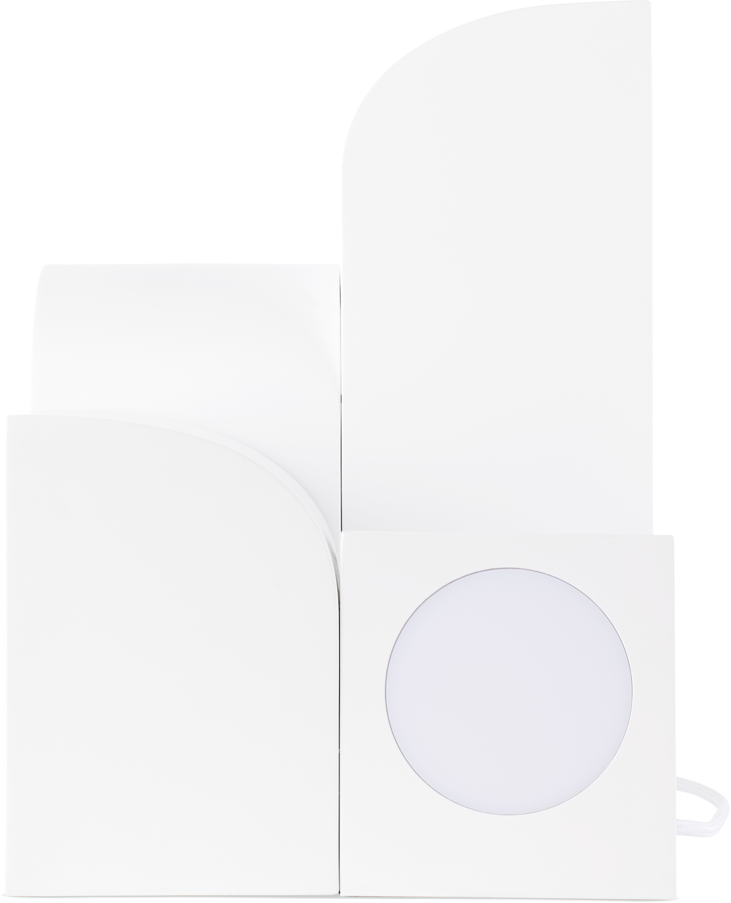 Curves By Sean Brown White Kuzco Edition Gypsum Table Lamp In White