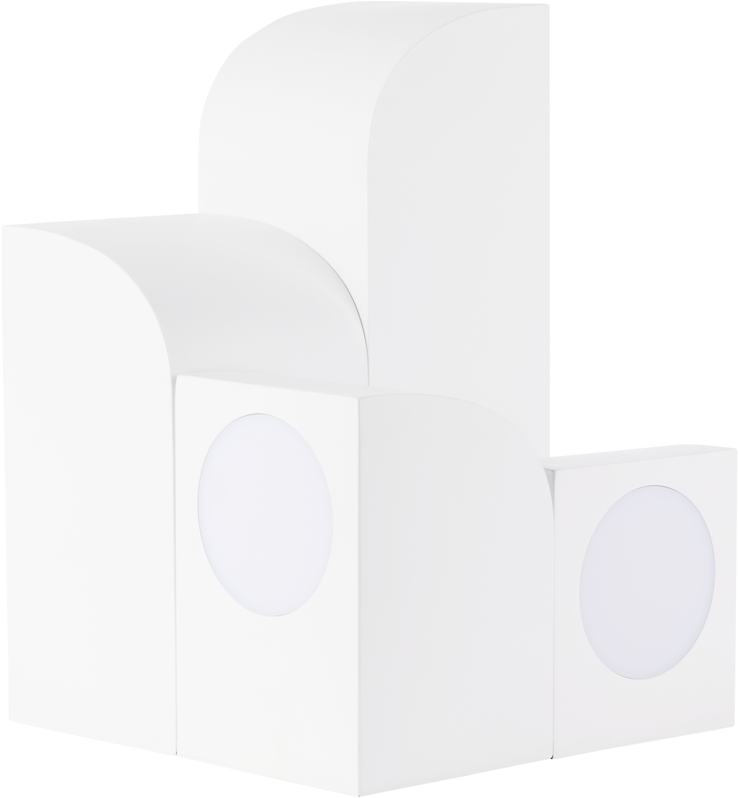 Curves By Sean Brown White Kuzco Edition Gypsum Table Lamp In White
