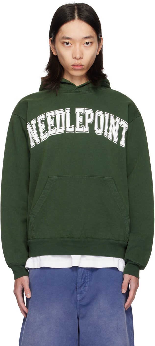 Green 'Needlepoint' Hoodie