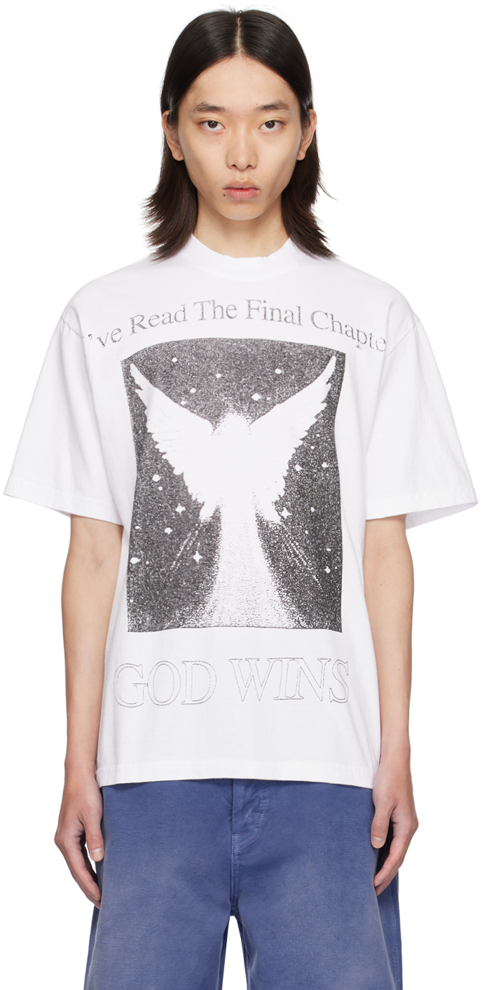 Shop Online Ceramics ホワイト God Wins Tシャツ In White