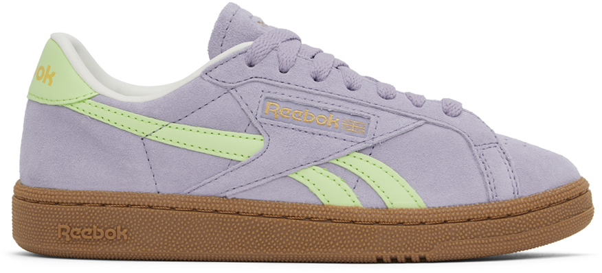 Reebok Classics Purple Green Club C Grounds UK Sneakers