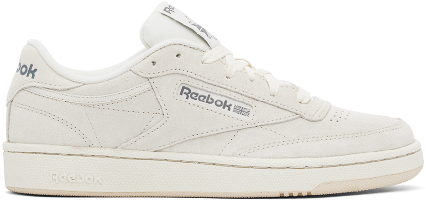 Shop Reebok Off-white Club C 85 Sneakers In Bon/bon/pugry6