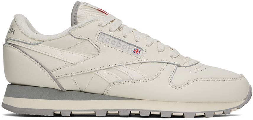 Shop Reebok Off-white Classic Leather 1983 Vintage Sneakers In Vtgchalk/mghgry/vect