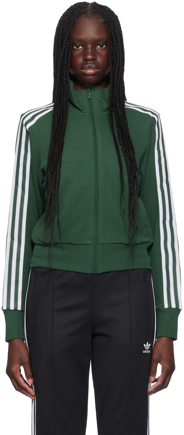 Green Embroidered Turtleneck by adidas Originals on Sale