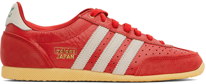 Adidas Originals Red & White 'japan' Sneakers In Betsca/owhite/orgtin