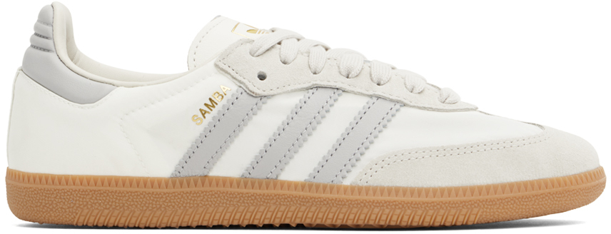 Adidas Originals Off-white Samba Og Sneakers In Off White / Grey Two