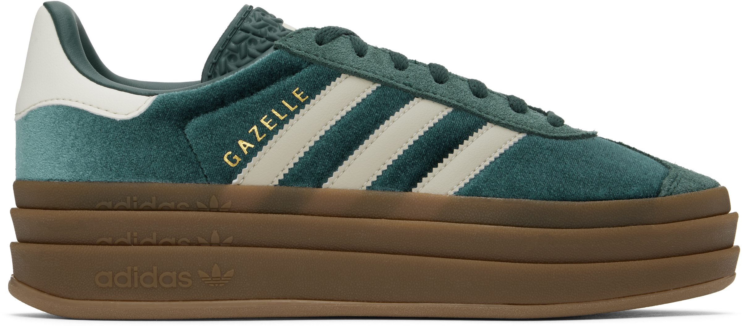 Green Gazelle Bold Sneakers