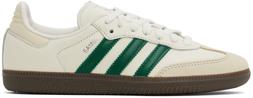 Off-White & Green Samba OG Sneakers