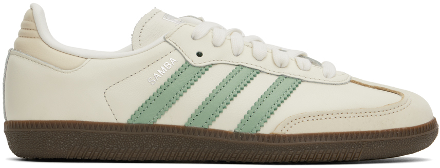 Off-White & Green Samba OG Sneakers