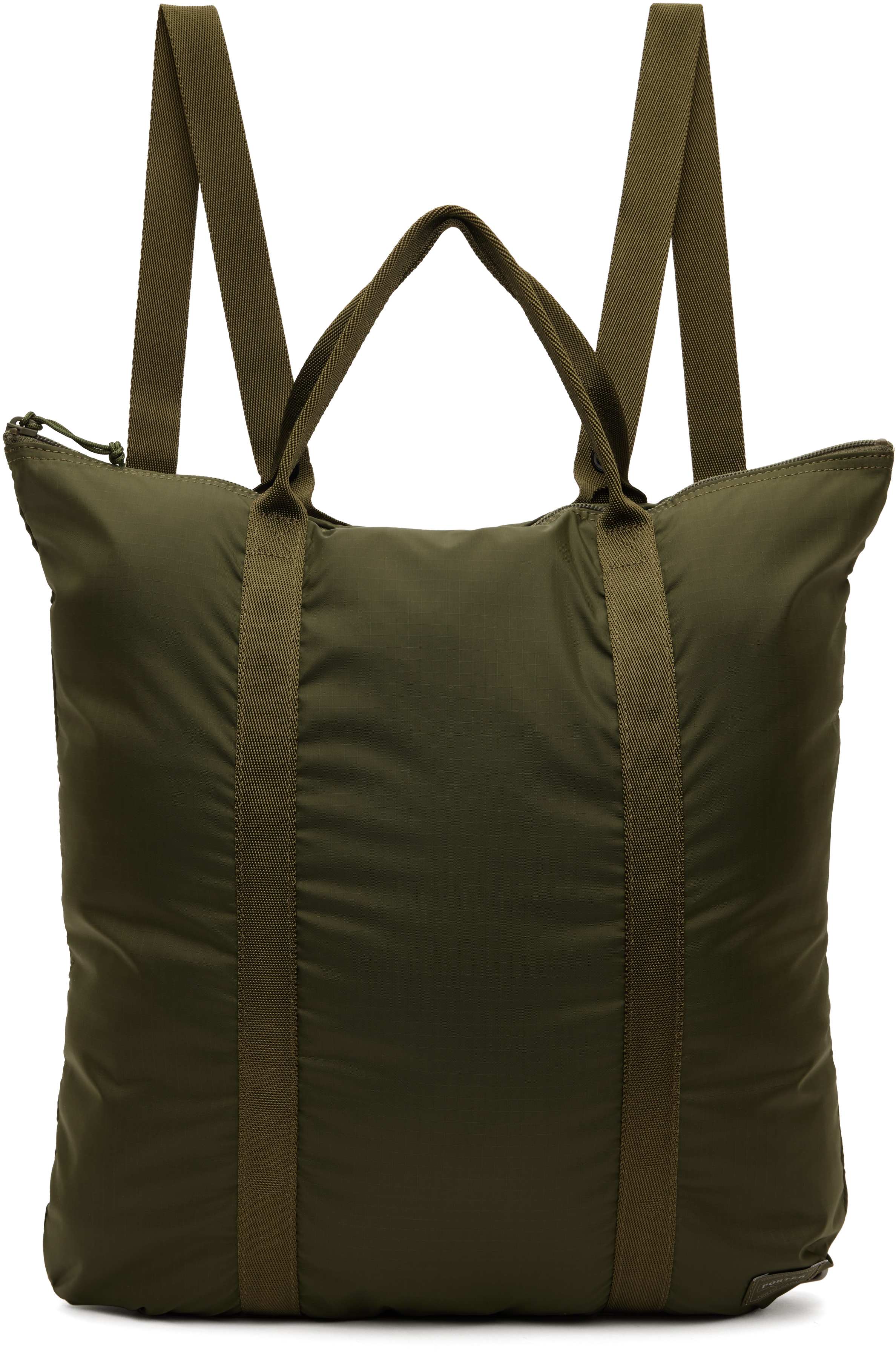 PORTER - Yoshida & Co Khaki Flex 2Way Tote Backpack