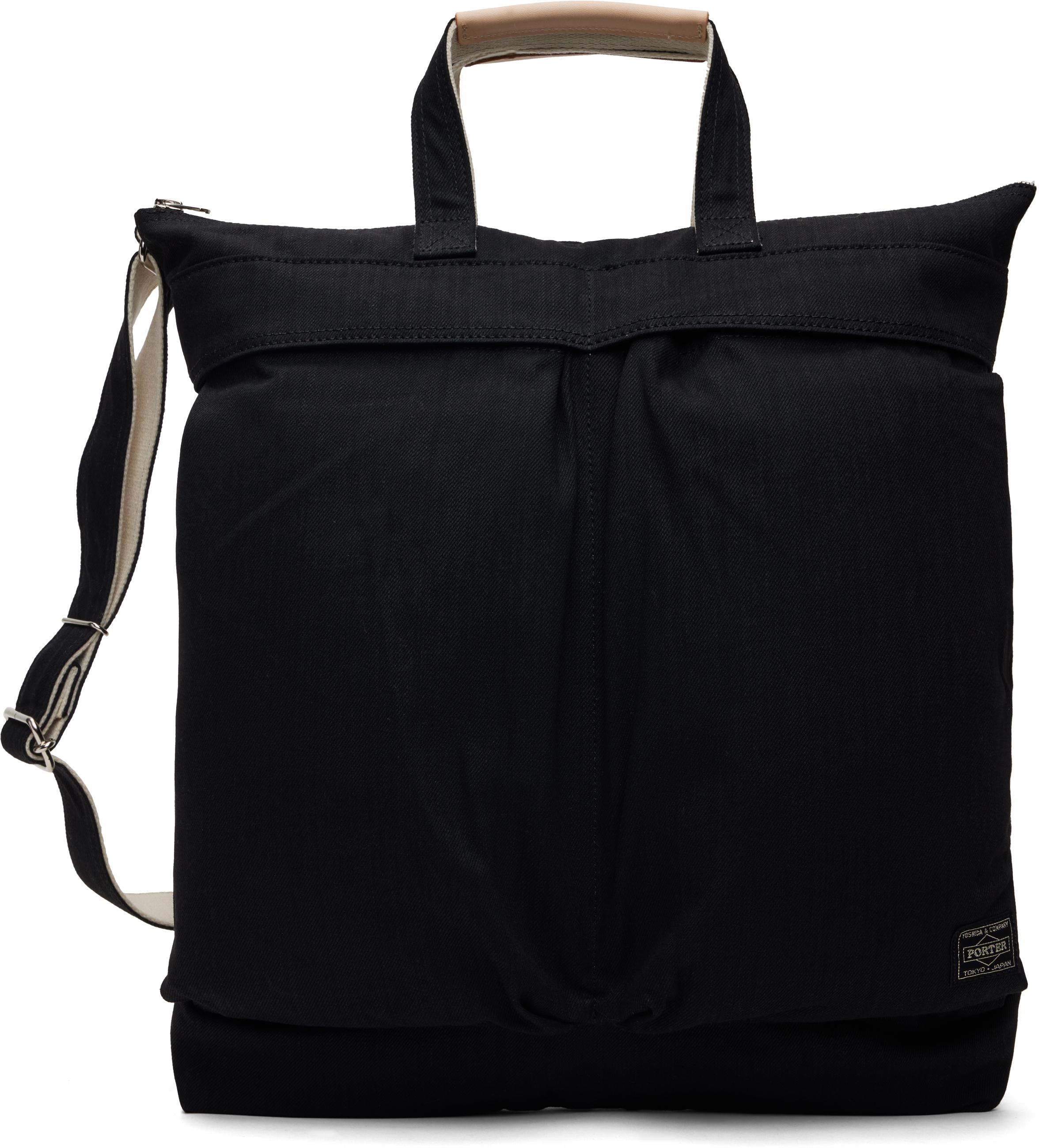 PORTER - Yoshida & Co Black Noir 2Way Helmet Bag