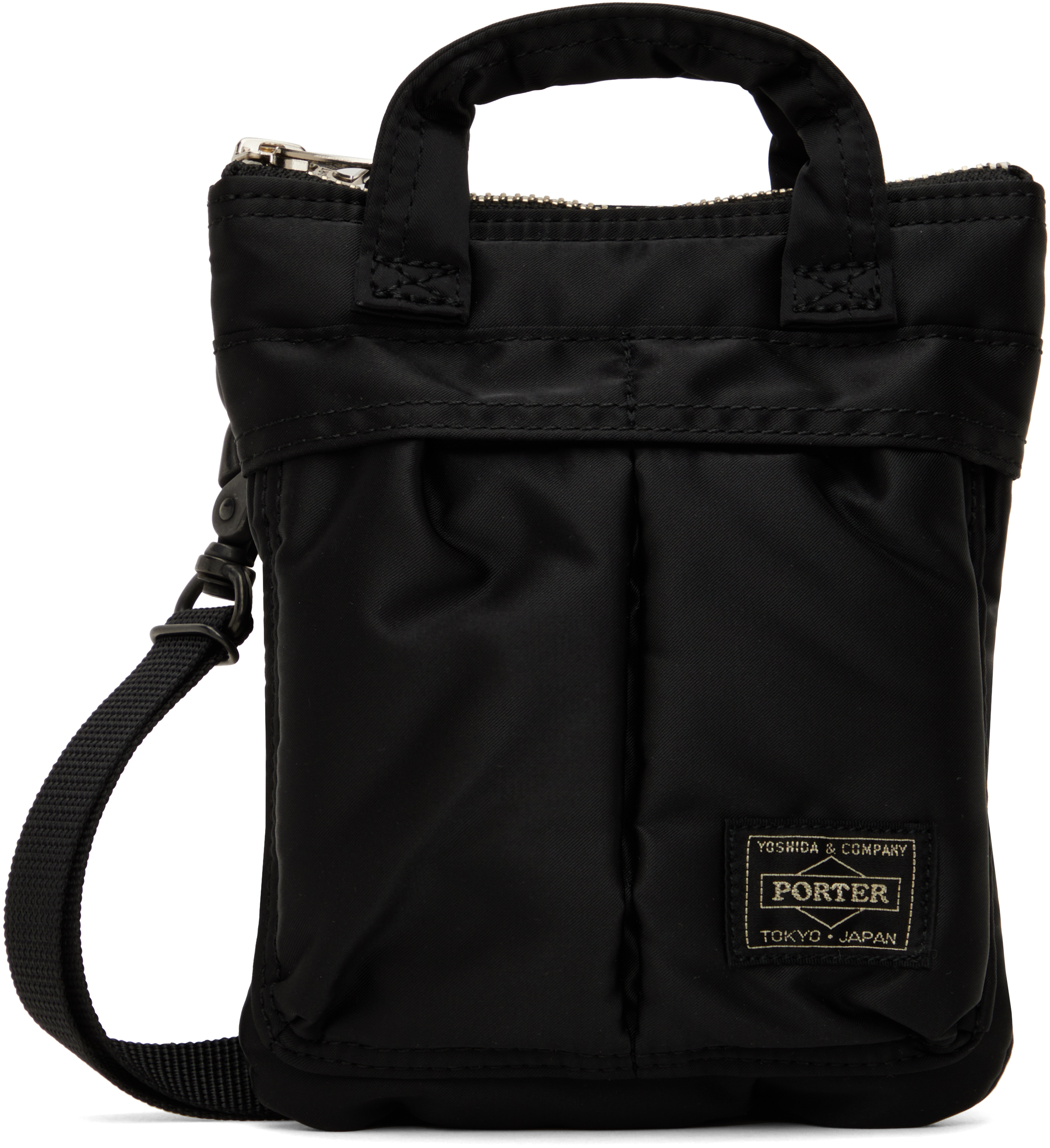 PORTER - Yoshida & Co Black Howl Helmet Mini Bag