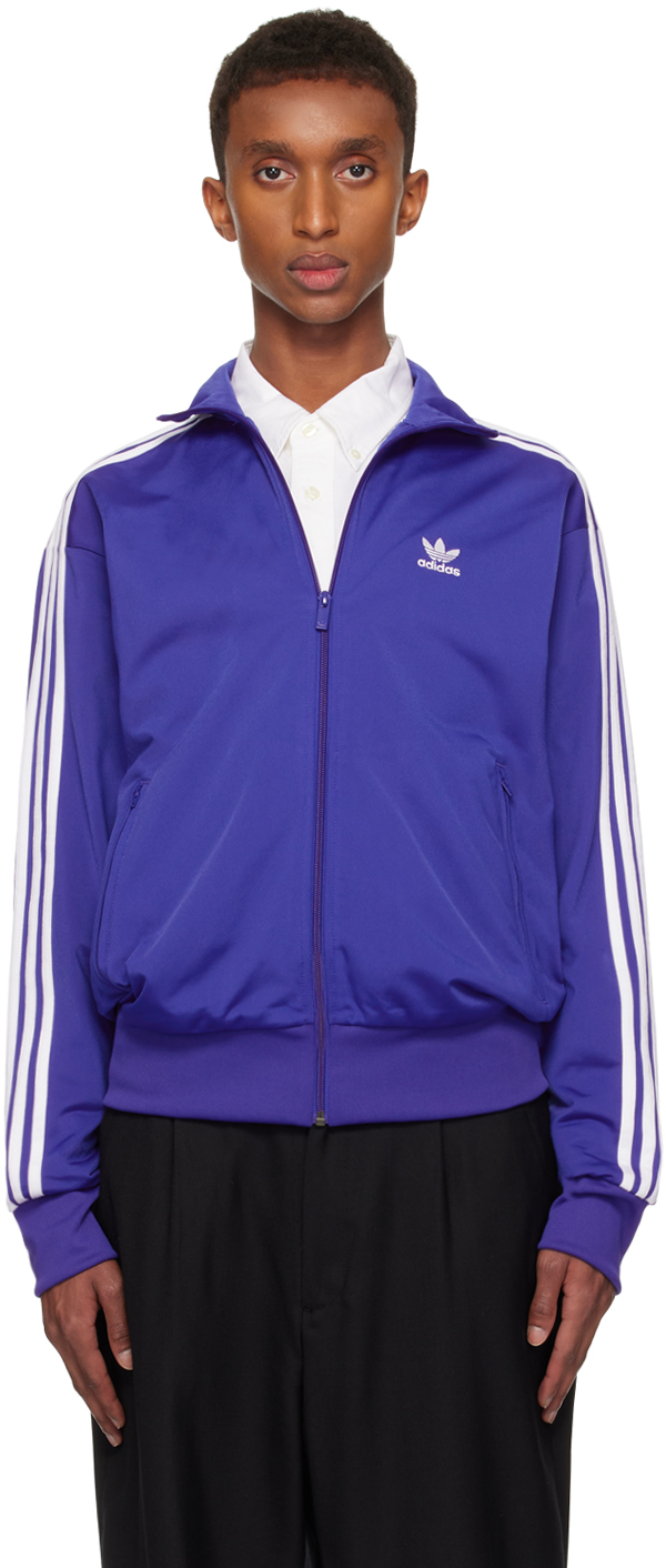 adidas Originals Blue Adicolor Classics Firebird Track Jacket SSENSE