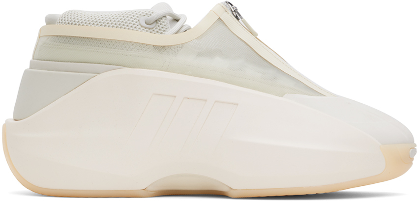 Shop Adidas Originals Gray & Beige Crazy Iiinfinity Sneakers In Orbit Grey / Chalk W