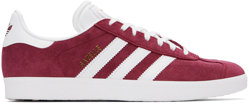 Adidas Originals Burgundy Gazelle Sneakers In Collegiate Burgundy