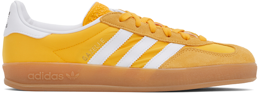 Adidas Originals Yellow White Gazelle Indoor Sneakers