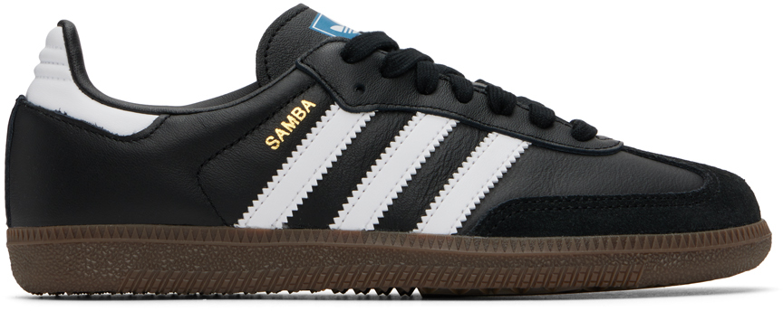 Adidas Originals Black Samba Og Sneakers In Core Black / Ftwr Wh