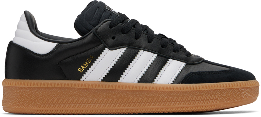Adidas Originals Black Samba Xlg Sneakers In Core Black / Ftwr Wh