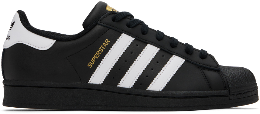 Black Superstar Sneakers by adidas Originals on Sale